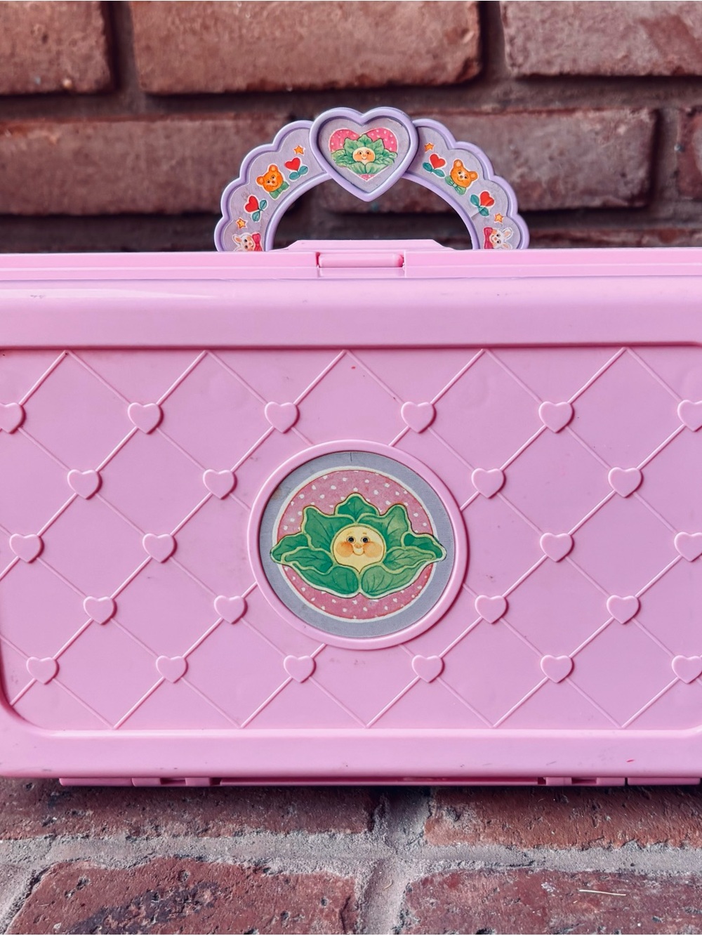 Cabbage Patch Doll carry nursery case with boy CP Kid vintage